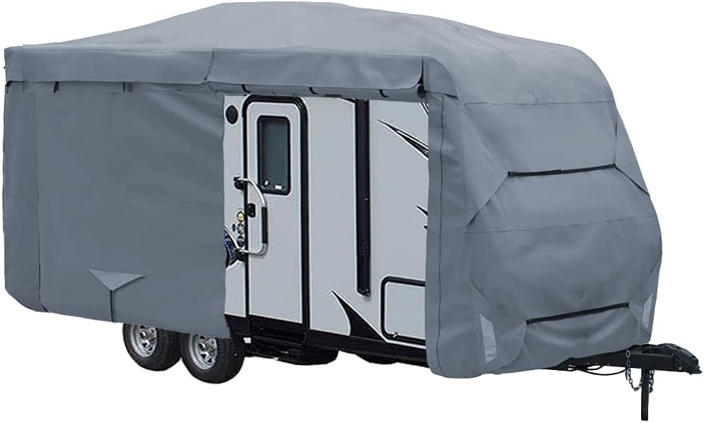 Travel Trailer Camper Cover 17' - 19' Windproof Anti-UV Water-Resistance W407