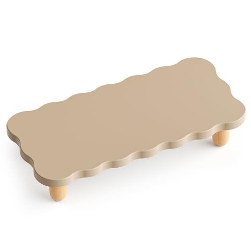 White Wood Monitor Stand Riser O59701