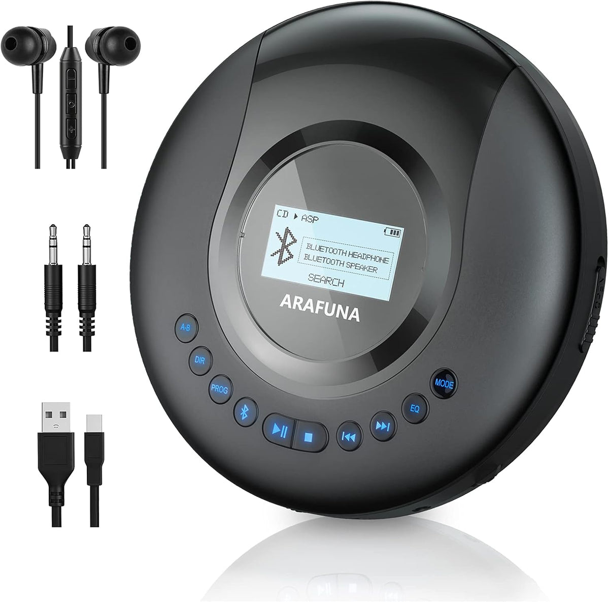Portable CD Player with LCD Screen W709