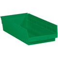 Plastic Shelf Bin Boxes Green 10/Case L40041