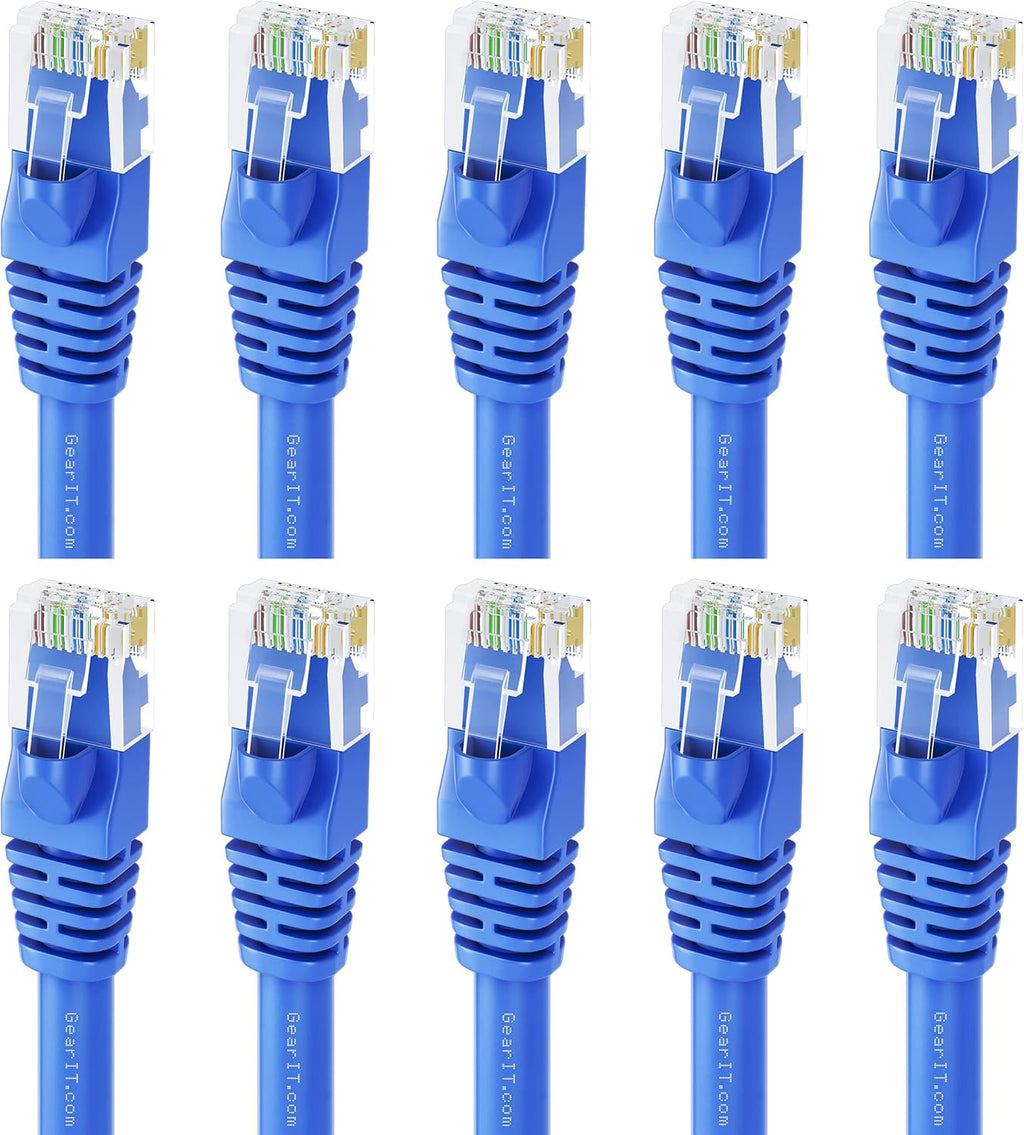 Cat5e Ethernet Patch Cable 1 Foot Blue M622515