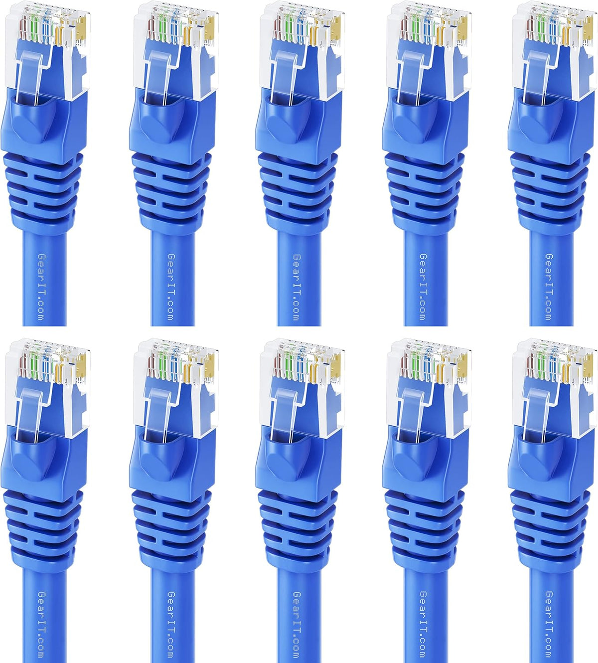 Cat5e Ethernet Patch Cable 1 Foot Blue M622515