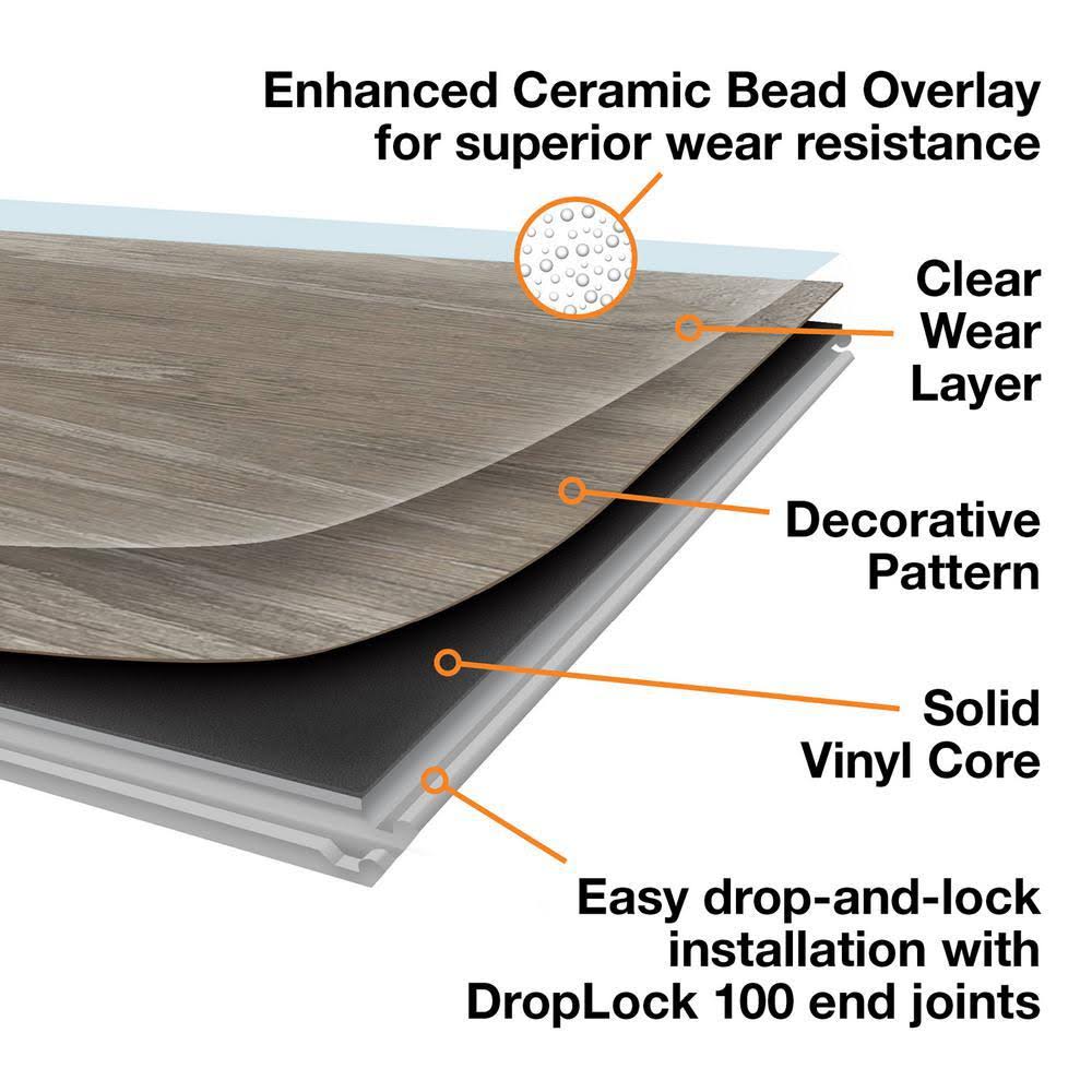 Warm Cherry Luxury Vinyl Plank Flooring (24.74 Sq. ft. / CASE) J1706