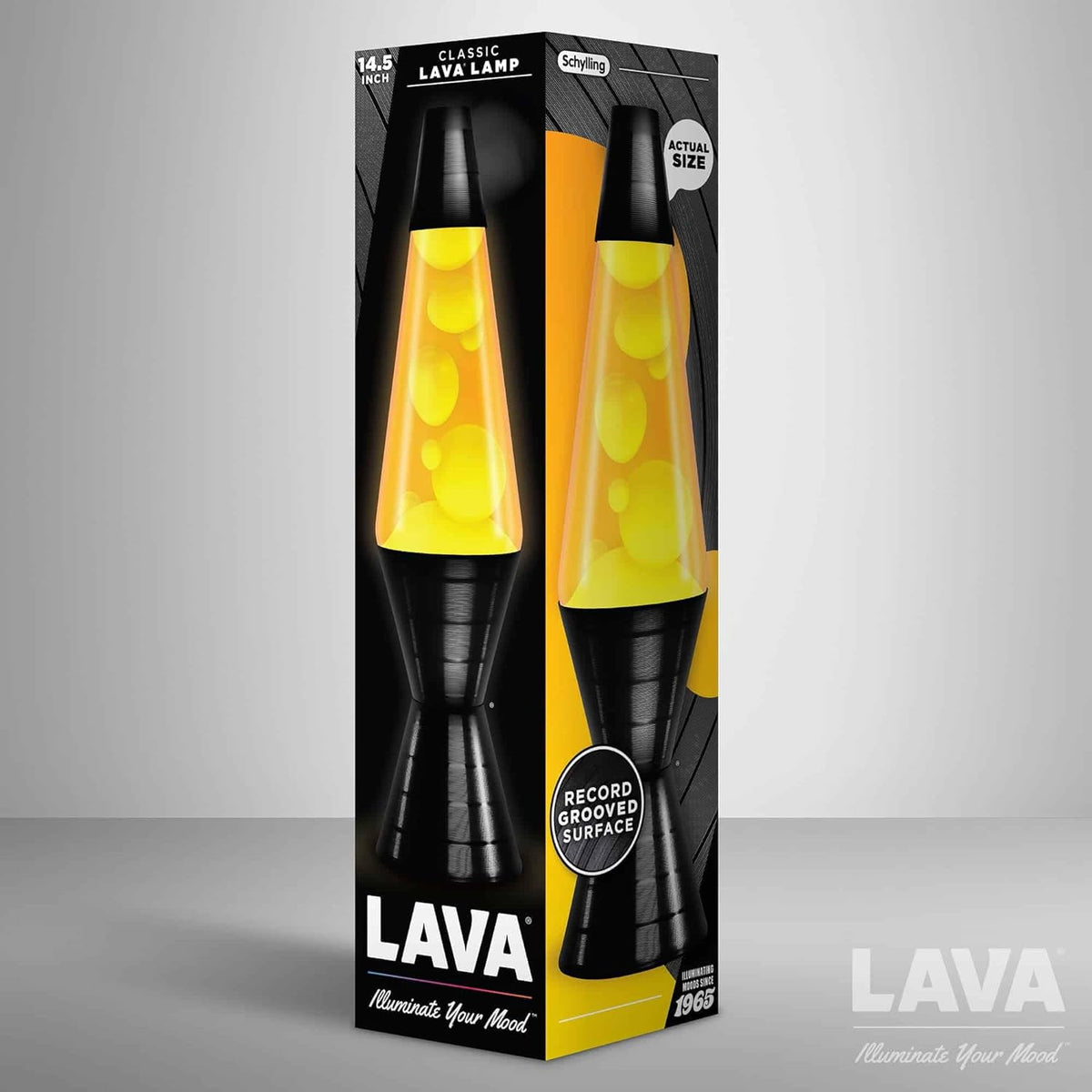 14.5'' Yellow Wax and Orange Liquid Motion Light Y2684