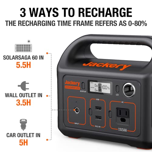 240Wh Portable Lithium Power Station with AC Outlet V260579