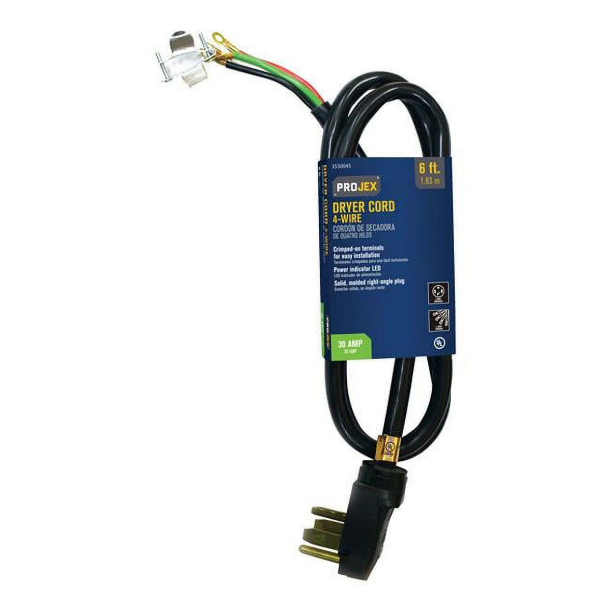 Black 4 Wire Dryer Cord U74296