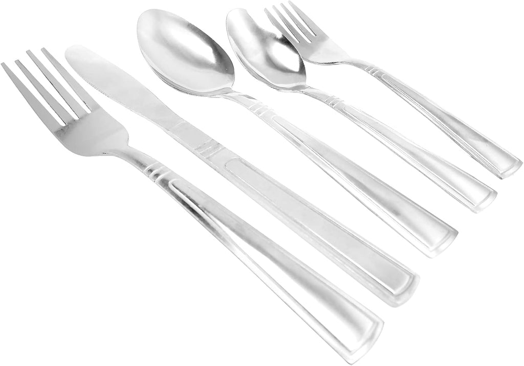 24 Piece Silver Flatware Set N7493