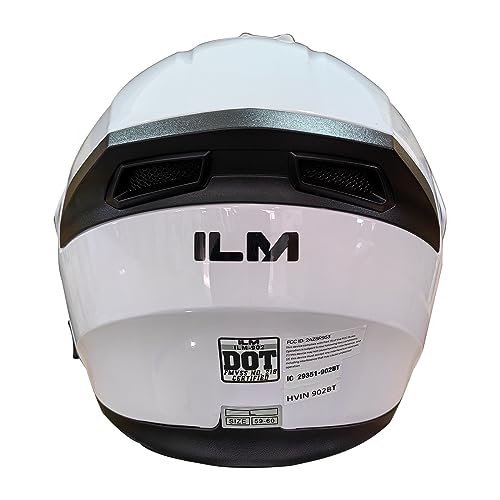 Bluetooth Modular Flip up Full Face Dual Visor Motorcycle Helmet DOT T441