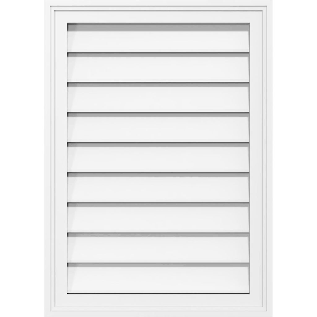 Vertical Surface Mount PVC Gable Vent B170