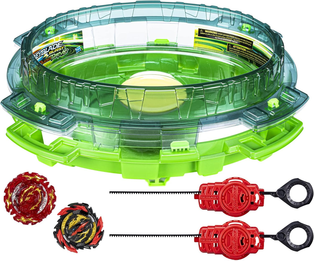 QuadDrive Interstellar Drop Battle Set, 2 Battling Tops and 2 Launchers C300