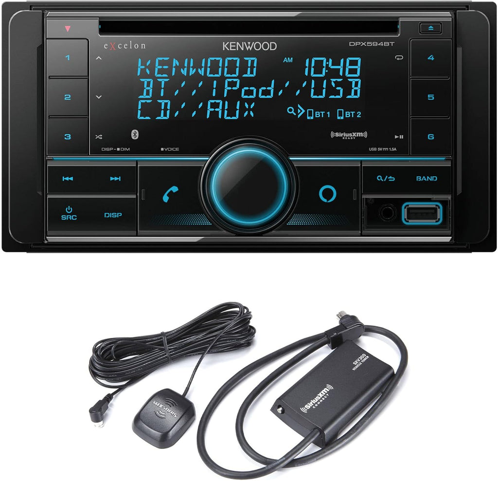 Double DIN Bluetooth Car Stereo CD Receiver with Satellite Radio Tuner Kit Z6621