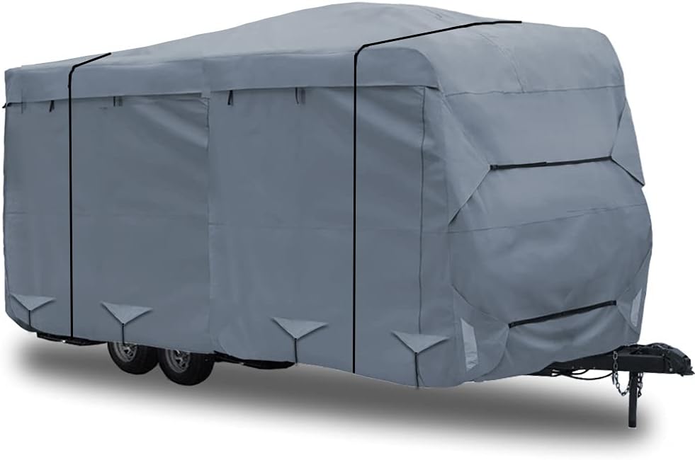 Travel Trailer Camper Cover 17' - 19' Windproof Anti-UV Water-Resistance W407