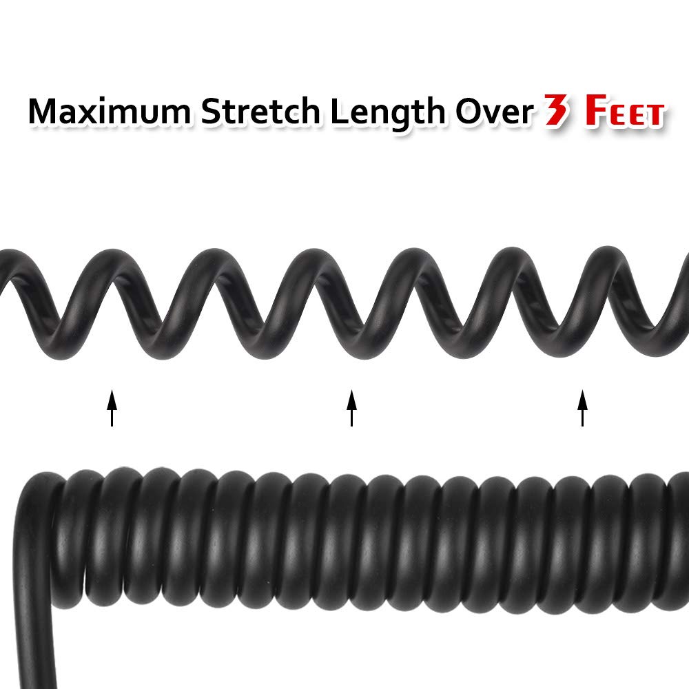 BNC to BNC Coaxial Cable 3ft 75Ω Black Pack of 2 O6570