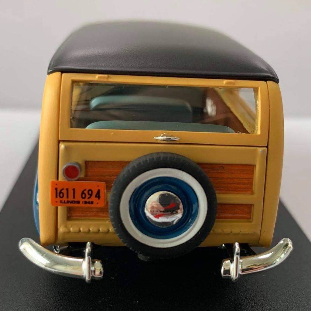 1948 Chevrolet Fleetmaster Woodie Station Wagon Blue with Black Top 1/43 Model Car N9169