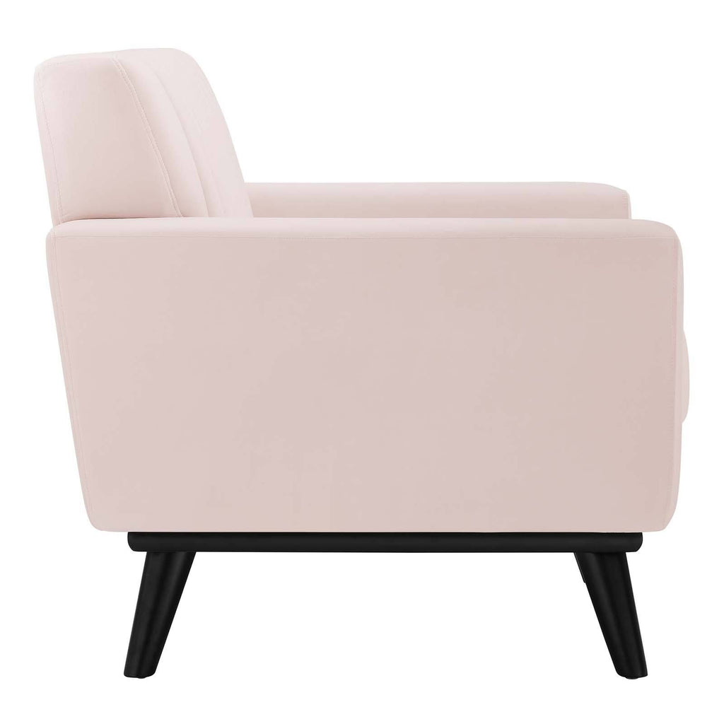 Pink Performance Velvet Armchair I775