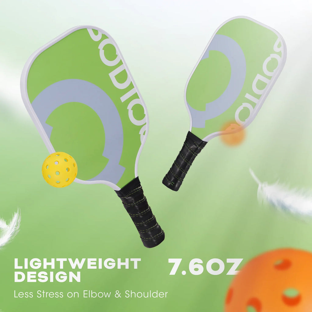 Pickleball Paddle Set with 4 Pickleball Carry Bag Fiberglass N929988