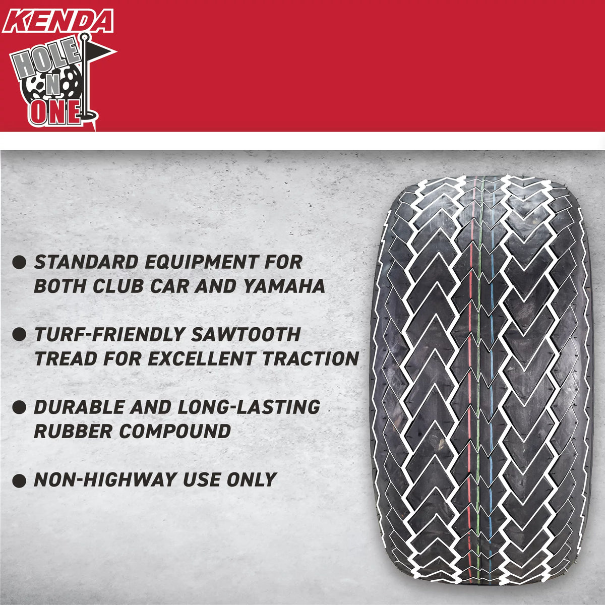 205/50-10 4 Ply Tubeless Golf Cart Tires 4 Pack Z13198