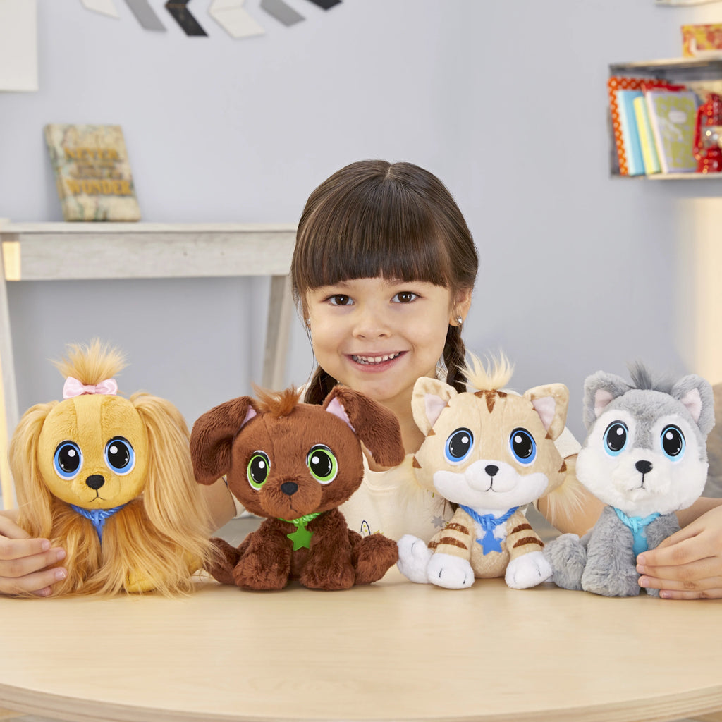 Cocker Spaniel Plush Pet Toy with Collar, Tag, Doghouse, Stickers, Ages 3+ N103681