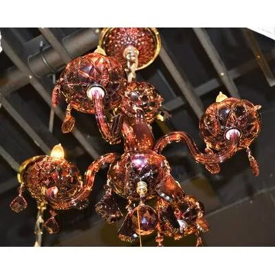 Cranberry 4-Light Candle Style Chandelier R291368