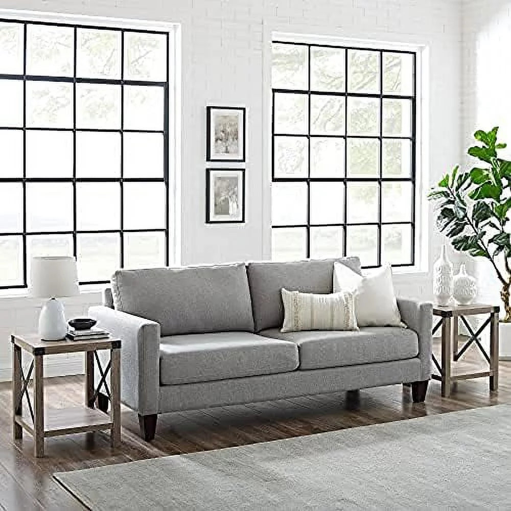 Grey Wash Metal Side Table Set, 2 Pack I6030