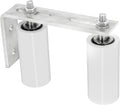 3.9 inch Pack of 2 Sliding Gate Hardware Nylon Rollers Zinc Bracket P43036