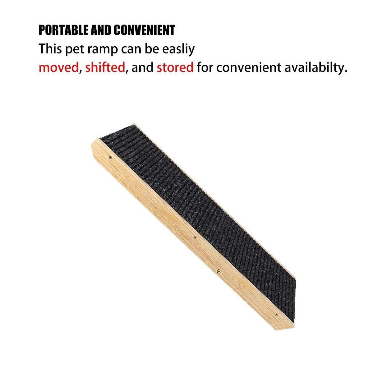 19 Tall Adjustable Wooden Folding Portable Dog & Cat Ramp P168724