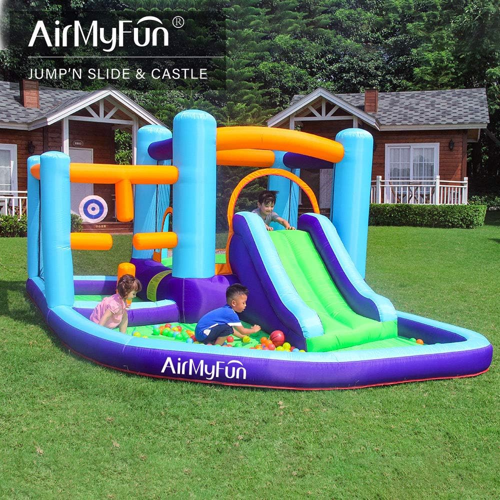 Bounce House Inflatable with Slide and Air Blower B699