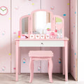 Kids Vanity Set with Mirror White K5788