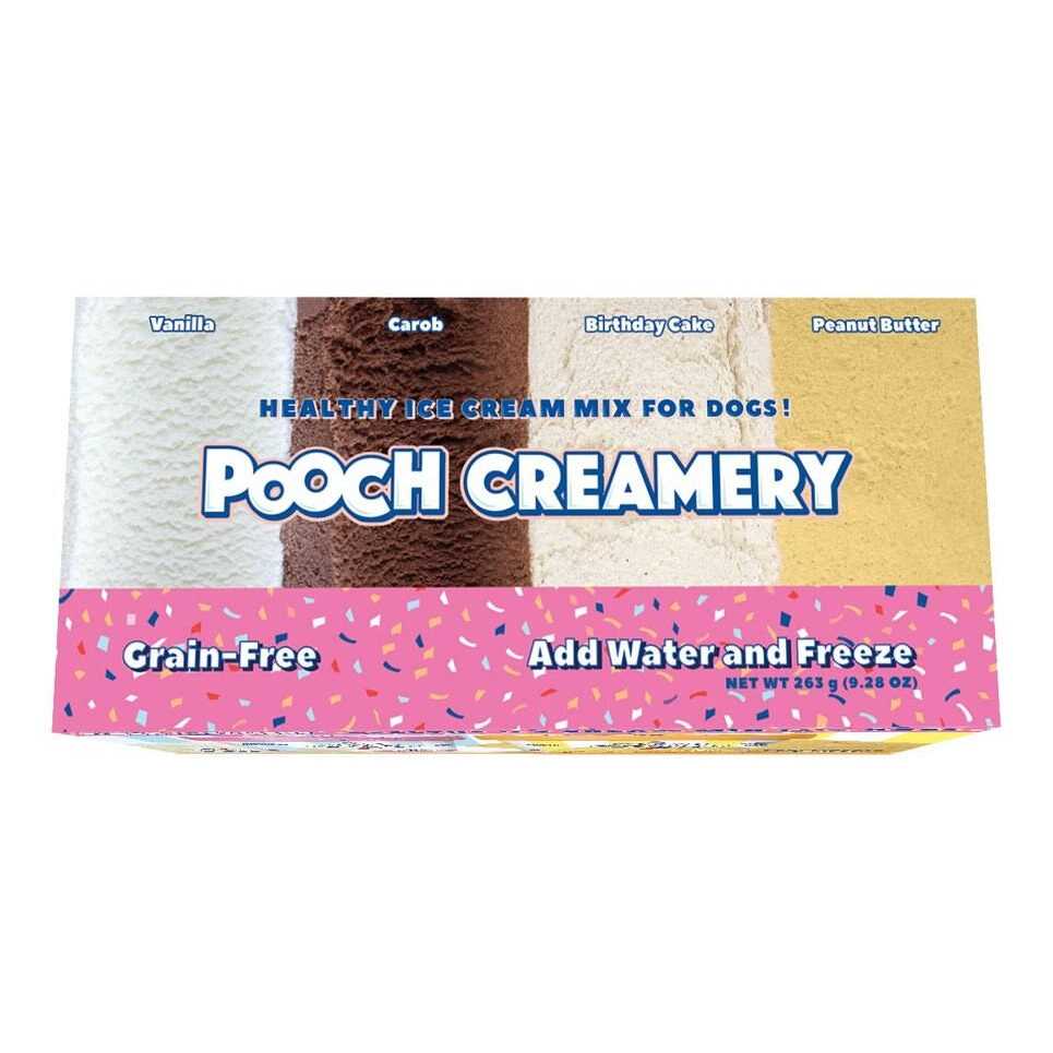 Peanut Butter Carob Flavor Ice Cream Mix Dog Treats I29822