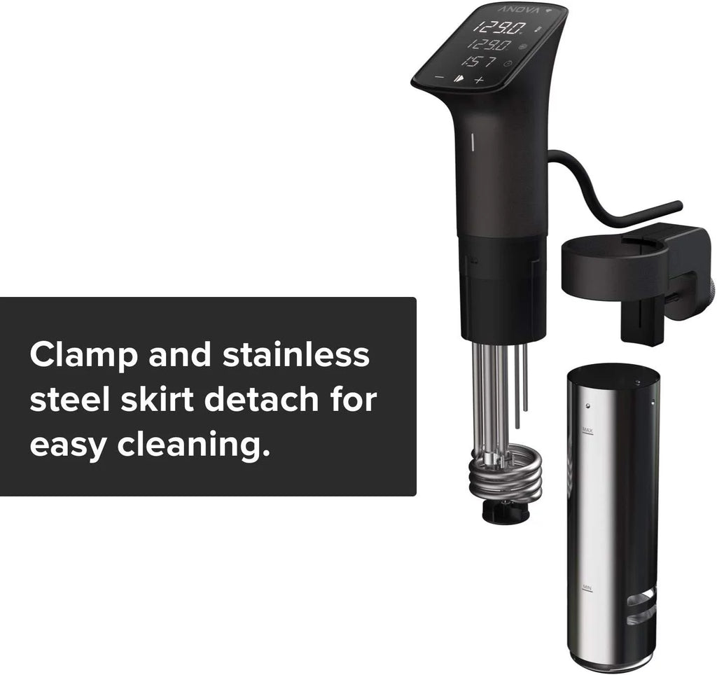 Sous Vide Precision Cooker 1200 Watts Black and Silver B281