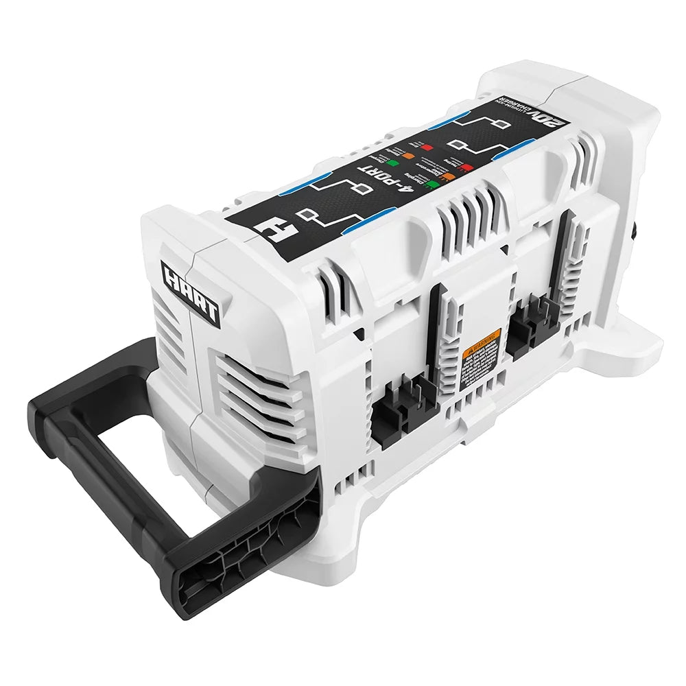 20-Volt Lithium-Ion 4-Port Fast Charger 2ah Batteries Y6187