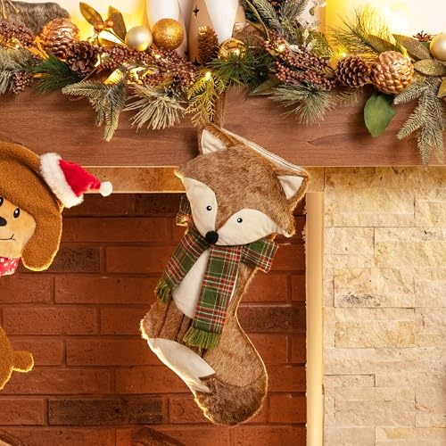 21 Inch Fabric Christmas Stockings U587593
