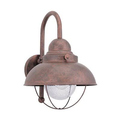 Weathered Copper Outdoor Barn Light Fixture E924