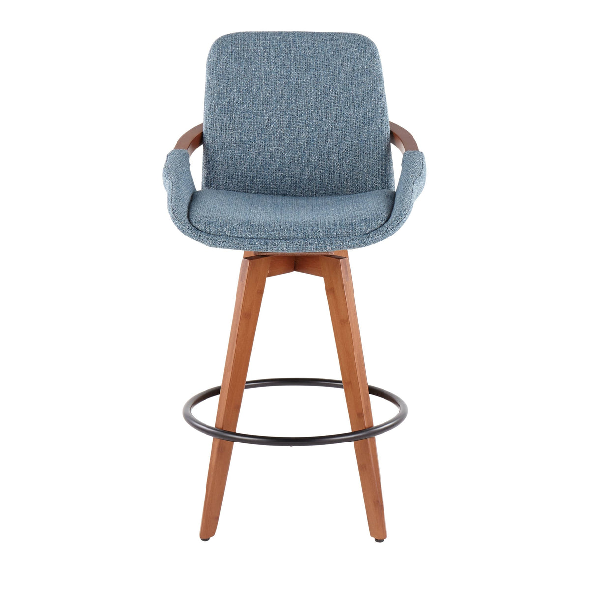 Blue Noise Fabric Counter Stool N91249