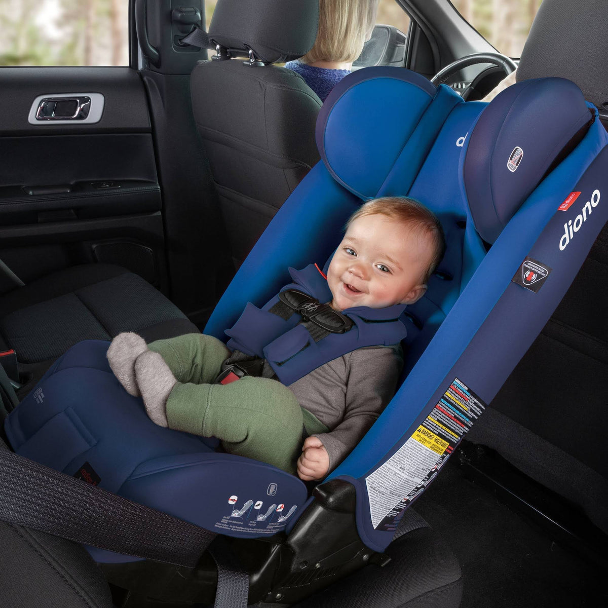 Blue All-in-One Convertible Car Seat Q366