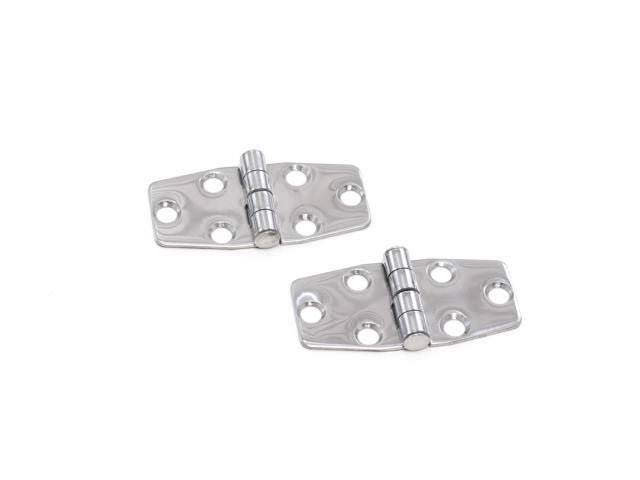 Polished Stainless Steel Marine Grade Door Hinges 3 x 1.5 Inches Set of 8 N422078