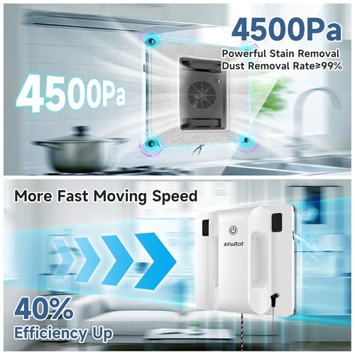 Window Cleaning Robot with Dual Water Spray J13458