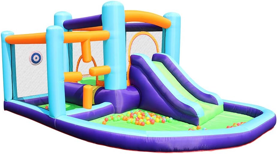 Bounce House Inflatable with Slide and Air Blower B699