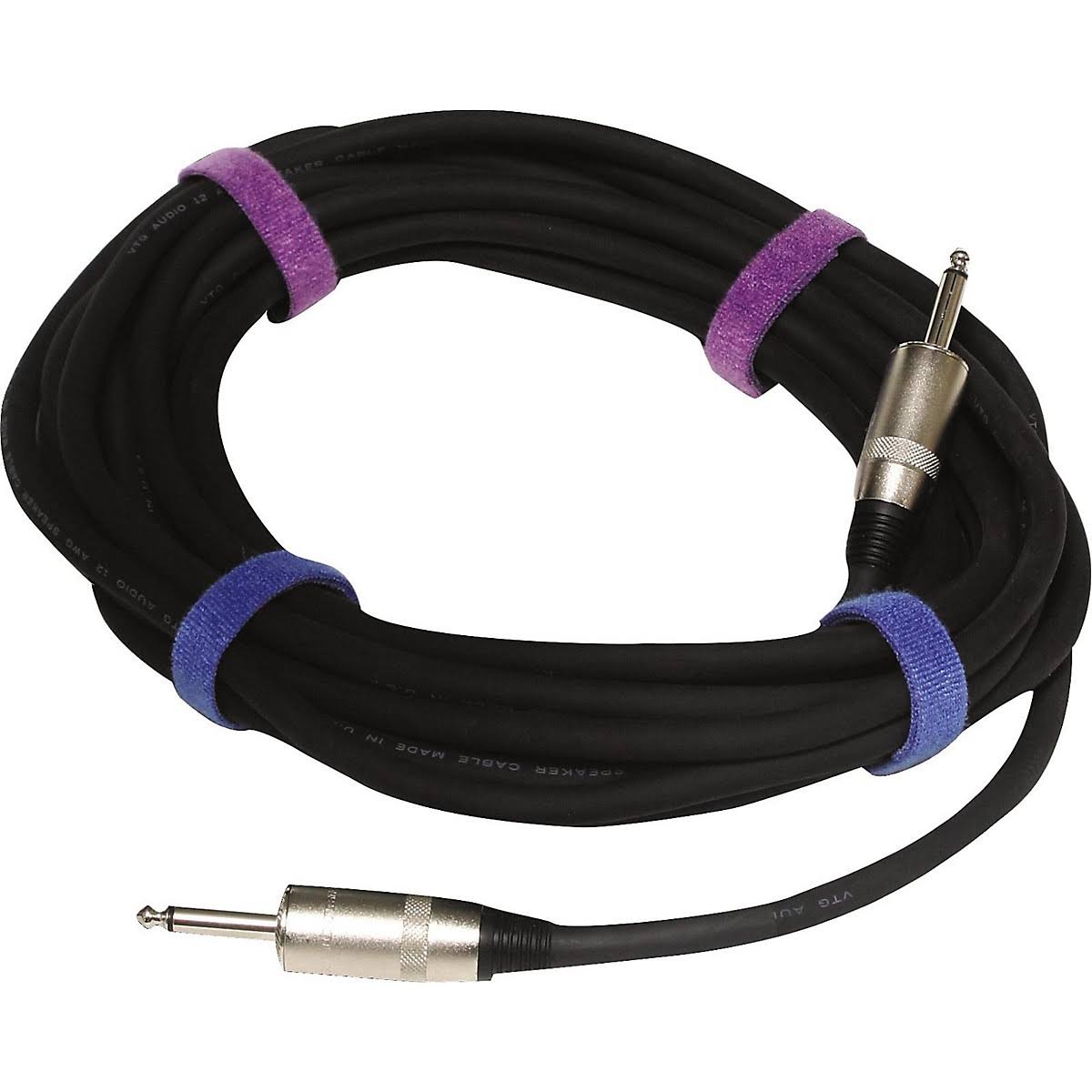 12g Speaker Cable 1/4" to 1/4" 50 ft. Black Z405