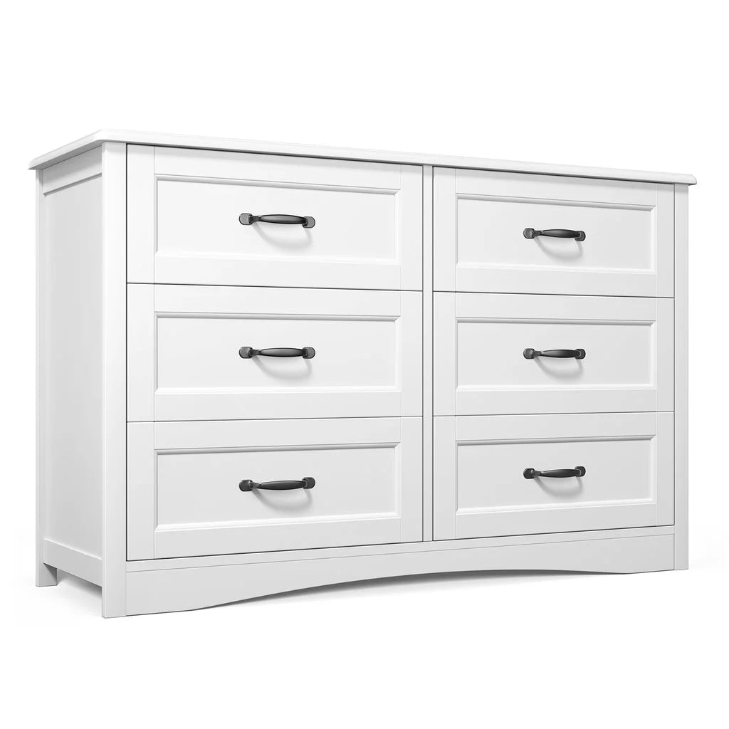 White 6 Drawer Dresser B37997