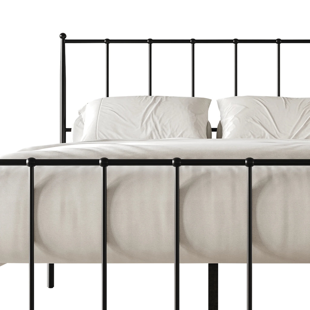 Twin Size White Metal Platform Bed W923694