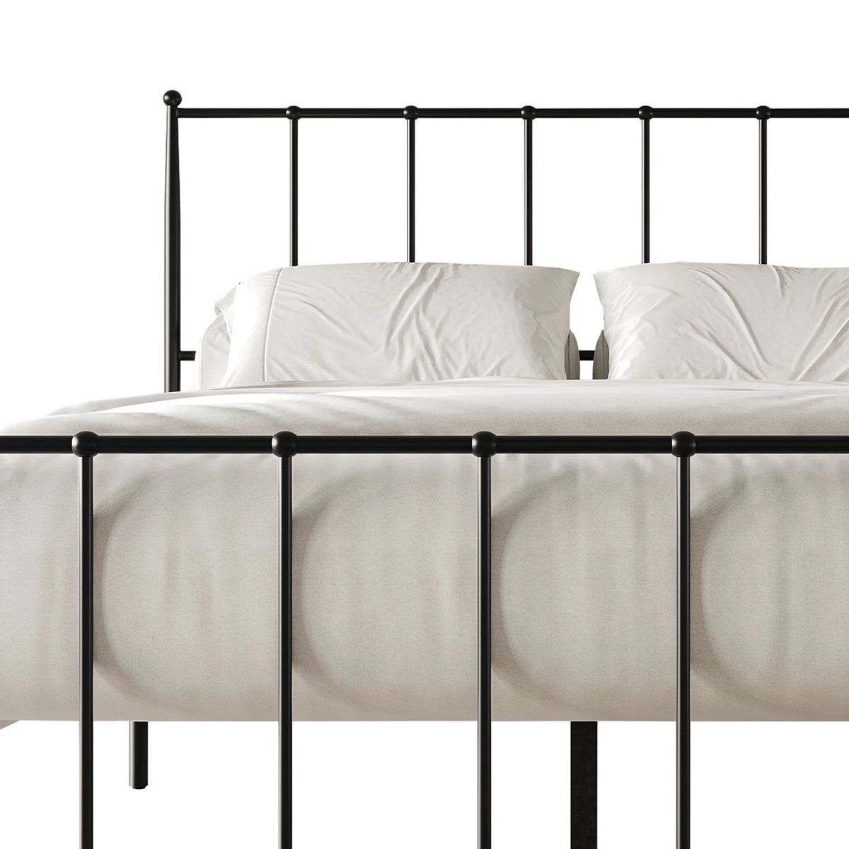 Twin Size White Metal Platform Bed W923694