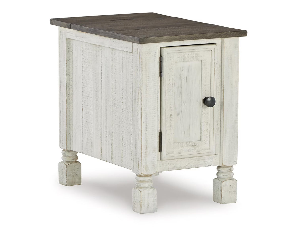White/Gray Chairside End Table I580