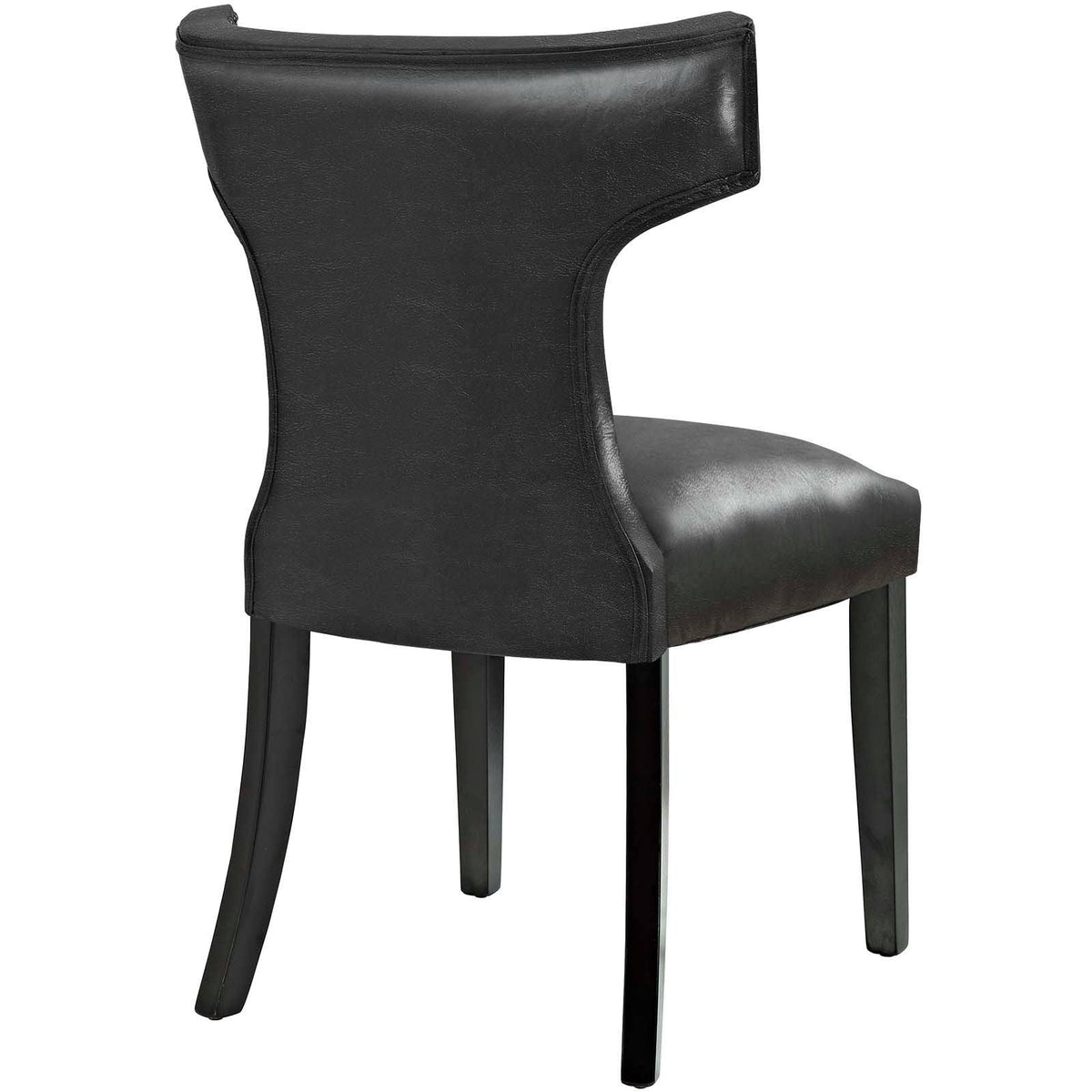 Black Vinyl Dining Chair U485788