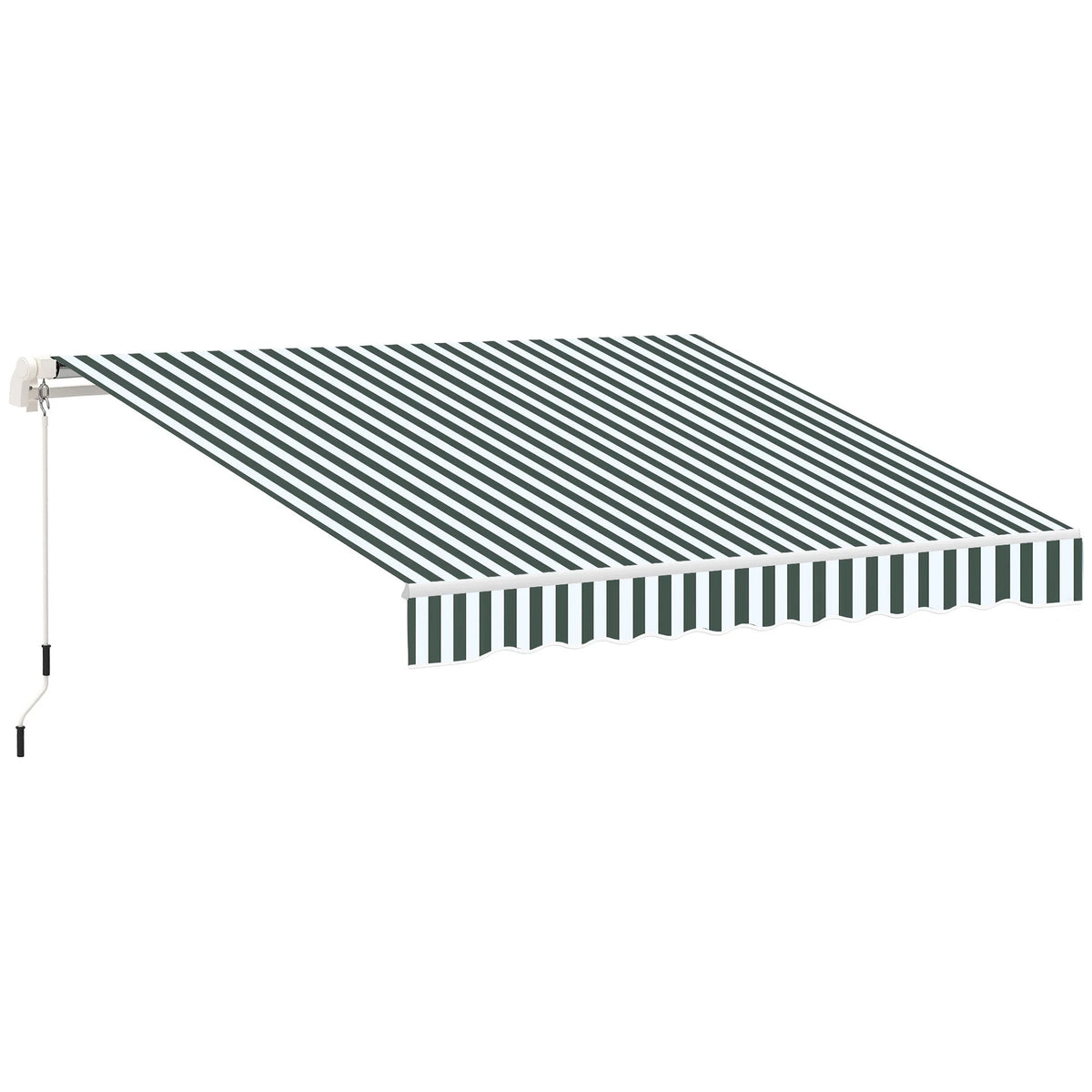 Green White Retractable Patio Awning T893