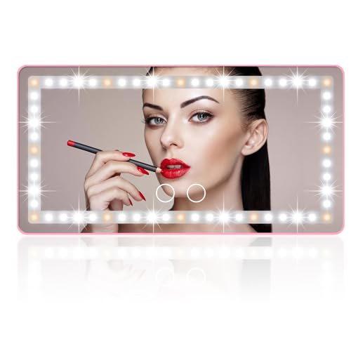 Rechargeable Clip-on Car Sun Visor Vanity Mirror with 3 Light Modes B904060