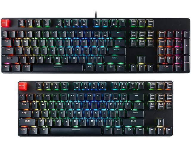 Black Gateron Brown QWERTY Backlit USB Keyboard V571490