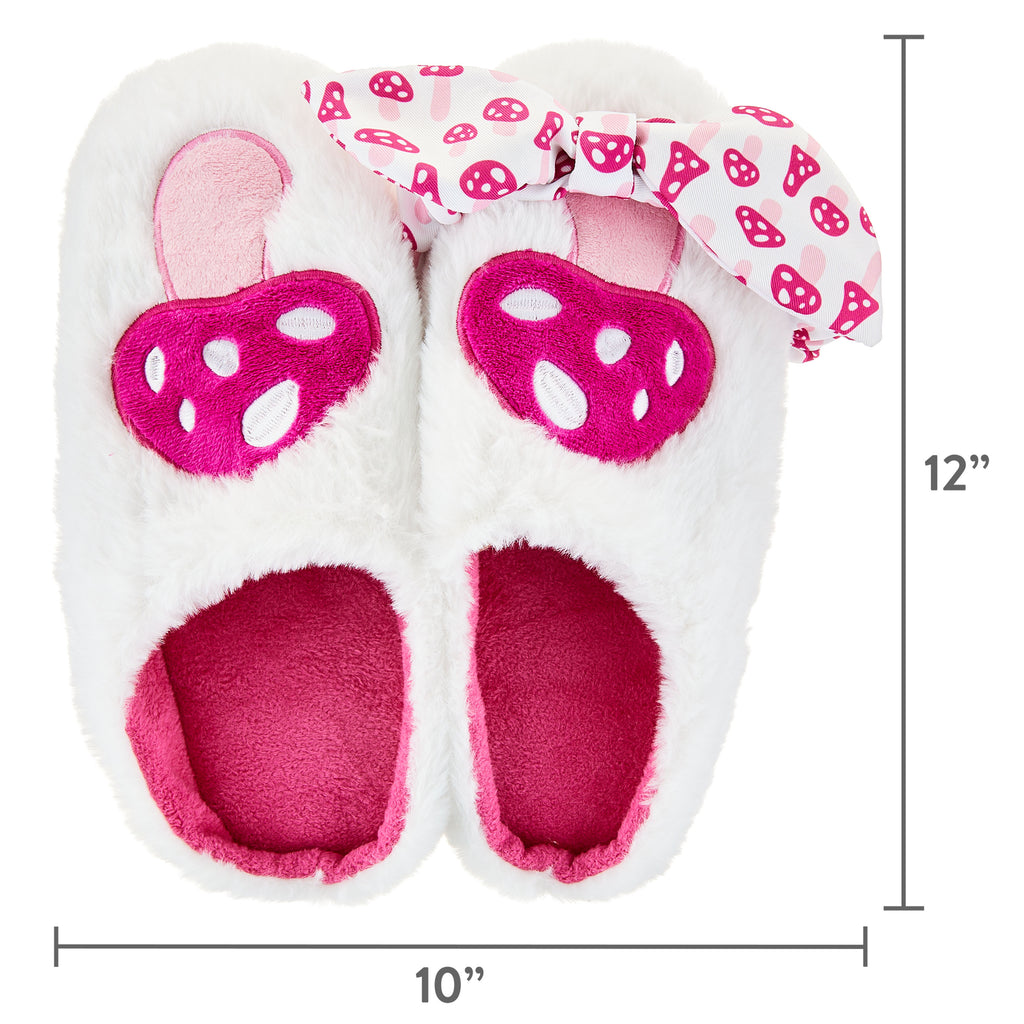Mushroom Slipper and Headband Set S444