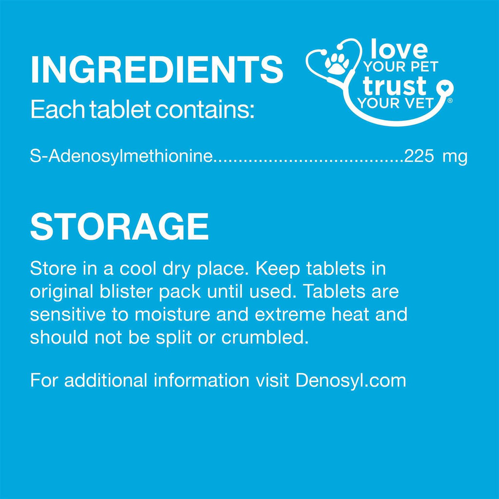 Denosyl Tablets Liver & Brain Supplement for Medium Dogs F90029