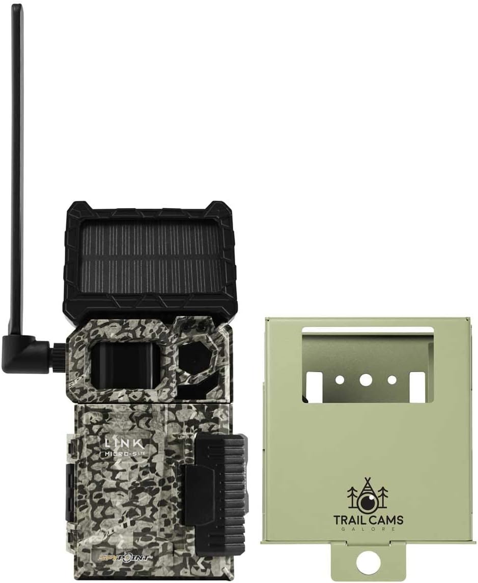 Solar Cellular Trail Camera with Security Steel Case E64274